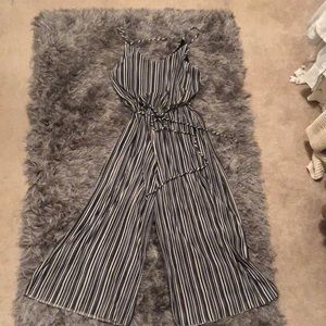 Black and white romper